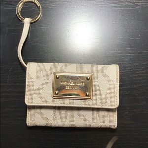 Authentic Michael Kors Signature Wallet Keychain
